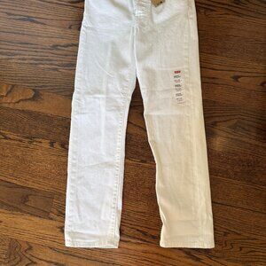 Levi Women's White Jeans Size 28 Stretch